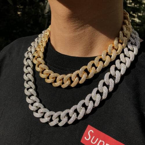 3 rows stones Miami chain hiphop chain