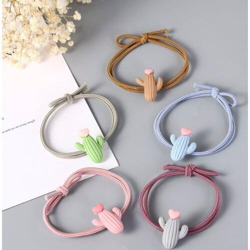 Candy Color Children Elastic Hair Band Kids Ponytail Holder Hair Accessories Hair Rope Kid Children Gift Rubber Ropes
