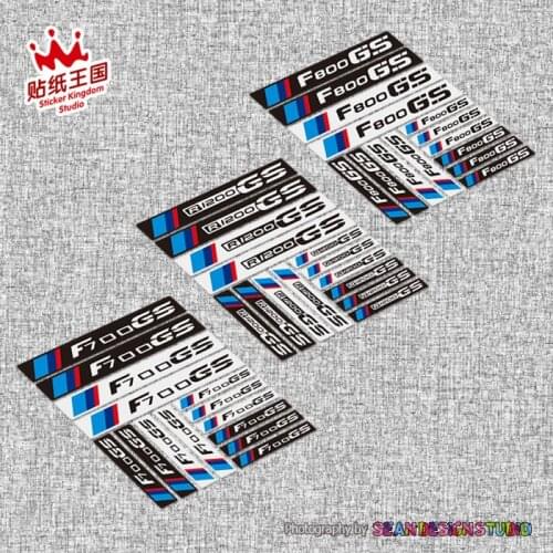 For BMW F700GS F800GS R1200GS ADV Moto helmet motorcycle motor bike Decal Reflective Waterproof Case Sticker 24