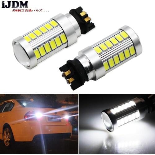 IJDM Xenon White CAN-bus PW24W PY24W LED Backup Reverse Light Bulbs For BMW 14-17 4 Series 420i 428i 435i M4 (F32 F33 F36 F82)