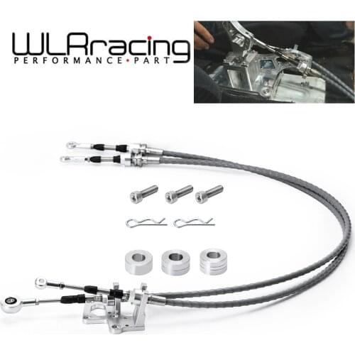 WLR Shifter Cables WithTrans Bracket Shift Linkage For RSX K20 K20A K24 K Series EG EK DC2 Race Type-S & K-Swap Vehicles SBP04