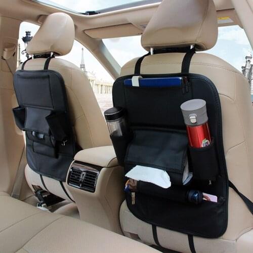 Leather Car Backseat Hanging Bag Organizer Oxford Organizador Coche Tissue Umbrella Storage For Toyota Ford Hyundai Sportage