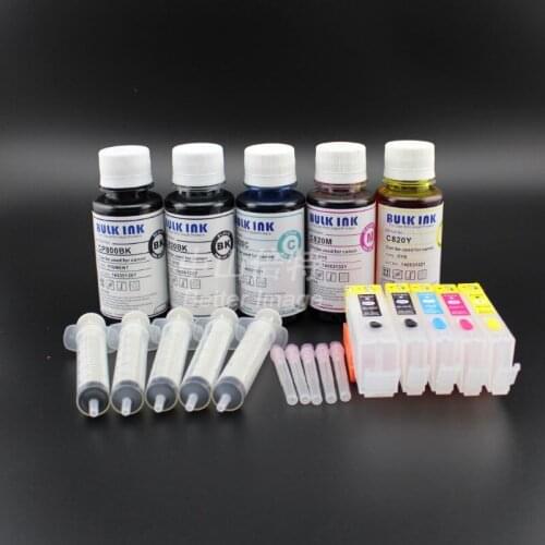 INK WAY Refillable Ink Cartridges Kit For Canon PIXMA TS8050 TS8051 TS8052 TS8053 TS9050