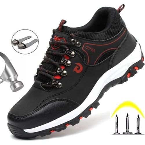 Indestructible Ryder Shoes Men and Women Steel Toe Cap Work Safety Shoes Puncture-Proof Boots Lightweight Breathable Sneakers