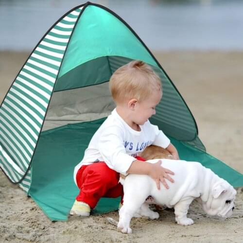 Beach Tent Automatic Folding Canopy Sun Shelter Fishing Outdoor Camping Hiking Backyard UV Protection Sunshade Accessories