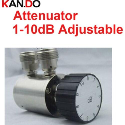 Telecom 1-10db ajustable radio frequency attenuator N connector DC-3G attenuation RF COAXIAL jack Attenuator for communication