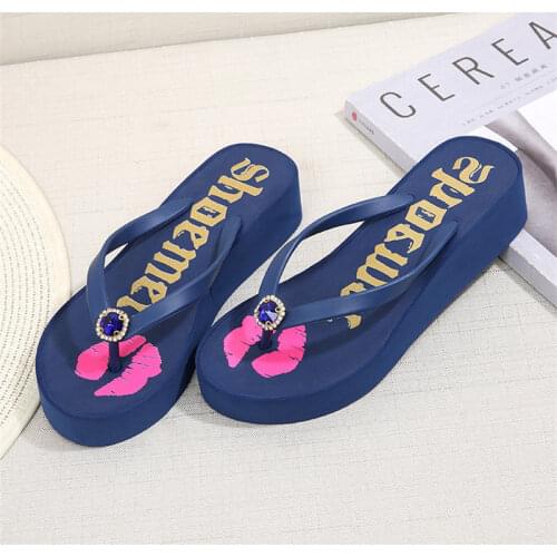 Juicy Lovers Brand Casual Women Slippers Flat Beach Slipper Sandals Blue Black Red Bowknot Outdoor Sportswear Summer Flip Flops