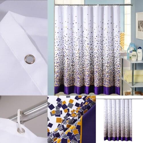 Sporadic Block 3d Printed Shower Curtain Waterproof Mildew Proof Fabric Polyester Bathroom Curtains Decoration Rideau De Bain