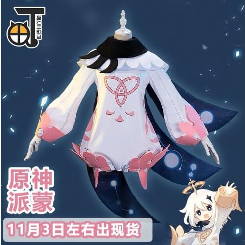 NEW Arrived Genshin Impact Paimon Original Version Uniforms Cosplay Costume Free Shipping F