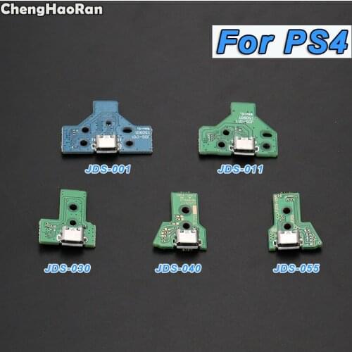ChengHaoRan JDS-011 JDS-030 JDS-040 JDS-055 USB Charging Port Board with Flex Cable For PS4 PRO Slim Controller Repair Parts