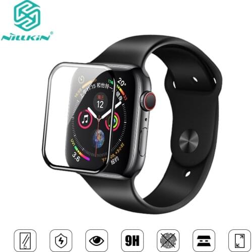 NILLKIN For Apple Watch 4 series 4 Full Cover 3D tempered glass screen protector 0.33 mm For Apple Watch 3/2/1 (44/40/42/38mm)