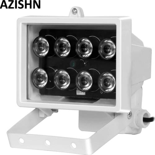 CCTV 8PCS IR LEDS Array IR illuminator infrared lamp Waterproof Metal Night Vision CCTV Fill Light for CCTV Security camera