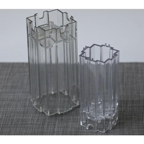 Acrylic Clear Candle Mold Square stripe handmade candle mold scented candle diy acrylic mold