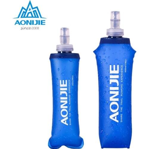AONIJIE SD09/10 250ml 500ml Sports BPA Free Collapsible Foldable Soft Water Bag Water Bottle Kettle Flask Hydration Pack Bladder