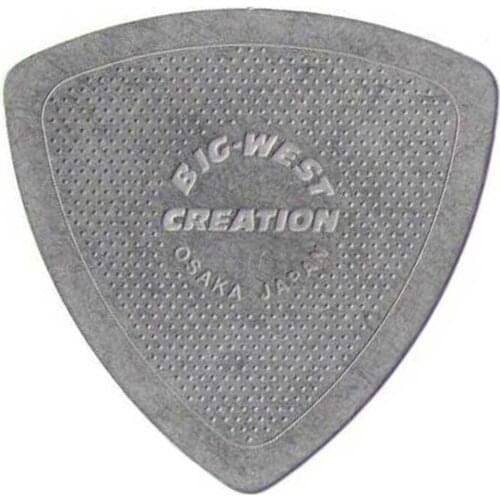 Big-West Creation BWC Guitar Pick TRB-MESH (Triangle Large) Stainless Steel, Mesh-Style 0.2 mm, Made in Japan