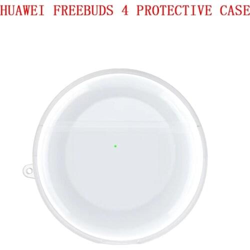 Wireless Bluetooth-compatible Earphone Case For Huawei Freebuds 4 FreeBuds 4i Transparent Shockproof Protective Charging Cover