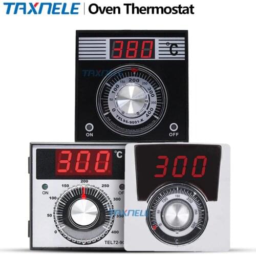 TEL72 TEL96 digital oven temperature controller knob thermostat 400 degree 96x96mm 72x72mm relay output k input 220V 380v