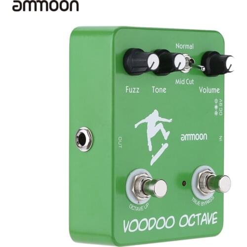 Ammoon AP-12 Voodoo Octave Fuzz Effect Guitar Effect Pedal True Bypass High Quality Guitar Parts & Accessories