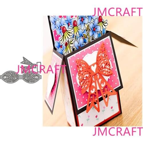 JMCRAFT 2021 New Beautiful Bow Ornament Metal Cutting Dies 3D DIY Scrapbook Handmade Paper Craft Metal Steel Template Dies
