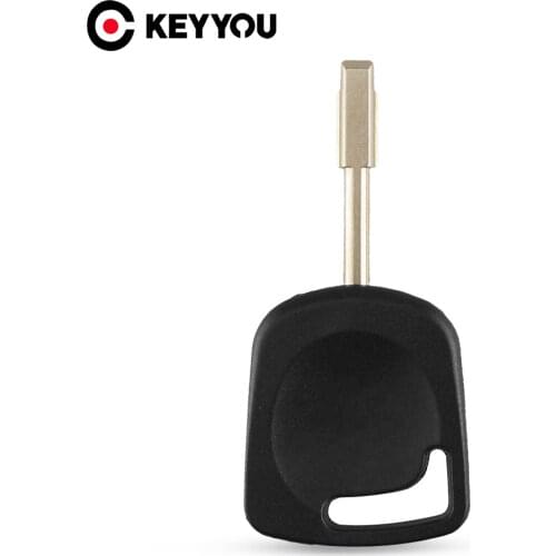 KEYYOU 10pcs Transponder Key Shell For Ford Focus Mondeo KA Jaguar XJ8 Transit Connect Fob Blank Blade Case Uncut FO21 Blade