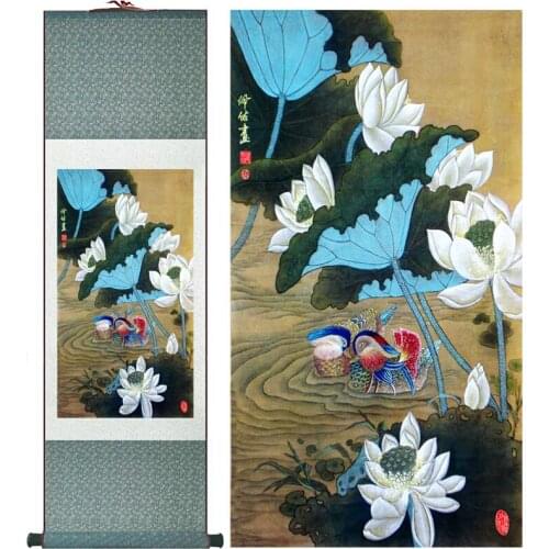 Mandarin ducks Super quality traditional Chinese Art Painting Home Office Decoration Chinese paintingPrinted painting