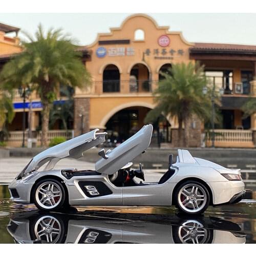 1:24 Benzs SLR Convertible Alloy Sports Car Model Diecasts Metal Toy Vehicles Car Model Collection High Simulation Kids Toy Gift