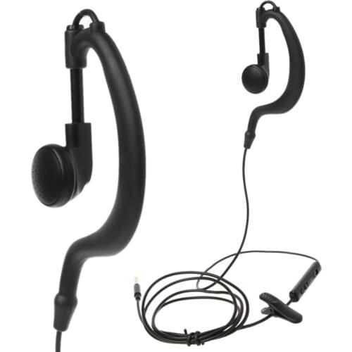 3.5mm Jack Single In-Ear Headset Only Mono Headphone With Mic For iPhone Samsung 77UB