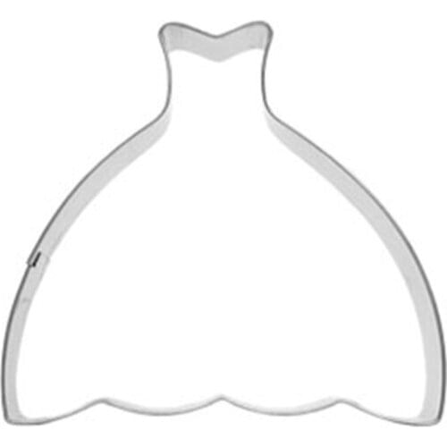 New Snow Princess Dress Shape Pancake Biscuit Cookie Cutter Tools Cake Decorating Tools Stainless Steel Selling Products Online