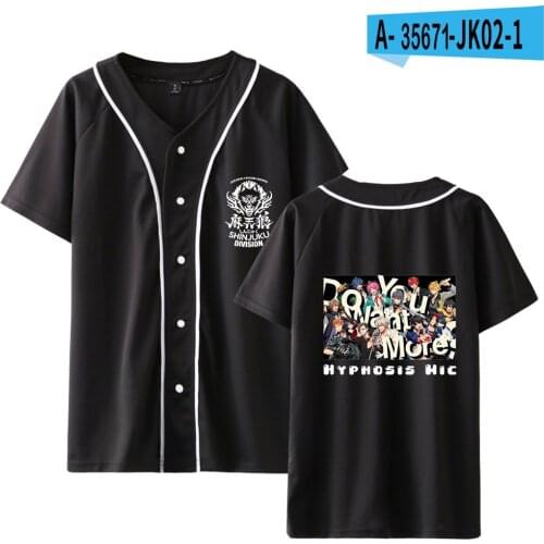 2021 New Hot Sale Hypnosis Mic Baseball T-shirts Women/Mens Summer Short Sleeve Tshirt Streetwear teen tops Casual