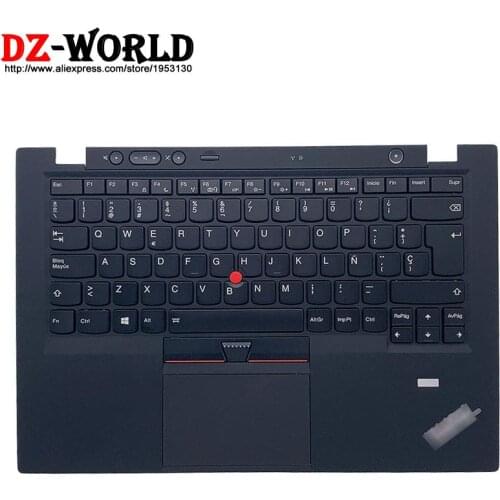 Spanish Backlit Keyboard with Palmrest Touchpad for Lenovo Thinkpad X1 Carbon 1st Gen1 Backlight Teclado 00HT010 00HT048 04Y0796