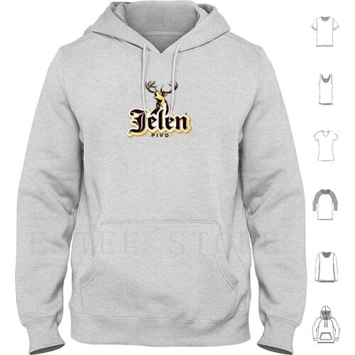 Jelen Pivo Lager Beer Hoodies Long Sleeve Jelen Jelen Pivo Jelen Pivo Beer