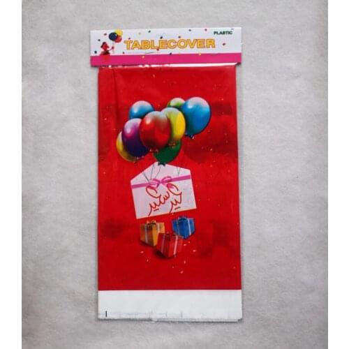 Plastic Table Cloths Table Cover Tablecloth With Ball Gift Box Waterproof For Party Decoration 180*108cm