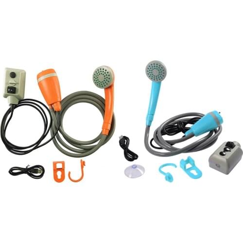 Portable Car Washer Shower Pump Set USB Charge Outdoor Camp Hiking Bathing High Pressure Power Washer Electric Pump Camping