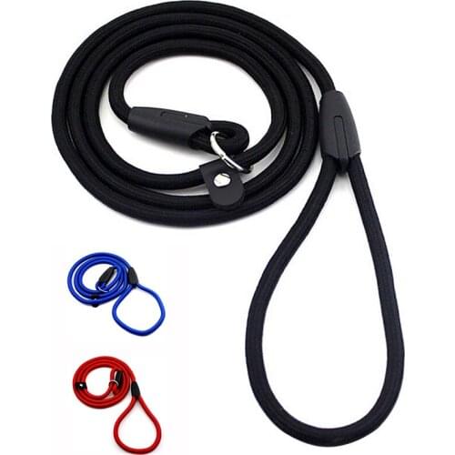 Sturdy Pet Collar Rope Nylon Dog Slip Training Walking Lead With P Chain 1cm