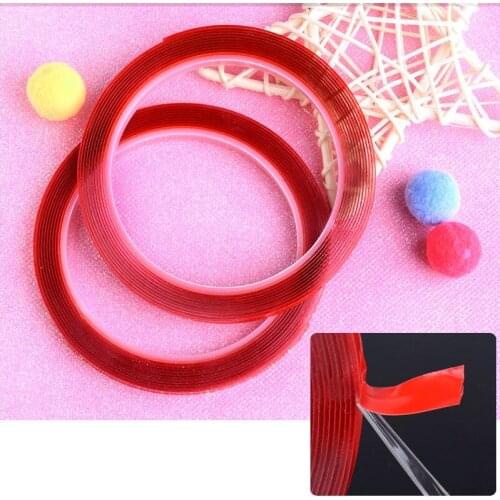 6/10mm Clean Protective Film 3m Double Sided Glue Adhesive Tape Rolls Nails Art Display Show Stand Holder Rectangle