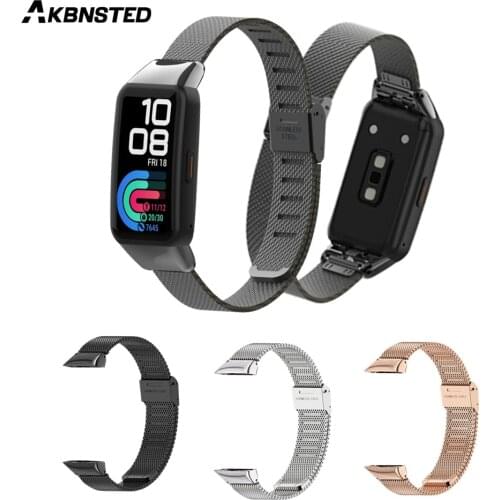 Watch Band For Huawei Honor Band 6 Smart Watch Replacement Metal Bracelet Accessories For Huawei Band 6 Metal Strap Wrist Strap