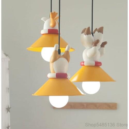 Modern Resin Living Room Led Pendant Lights Cartoon Bedroom Childrens Room Hanging Lights Bar Lamp Kitchen Lighting Fixtures