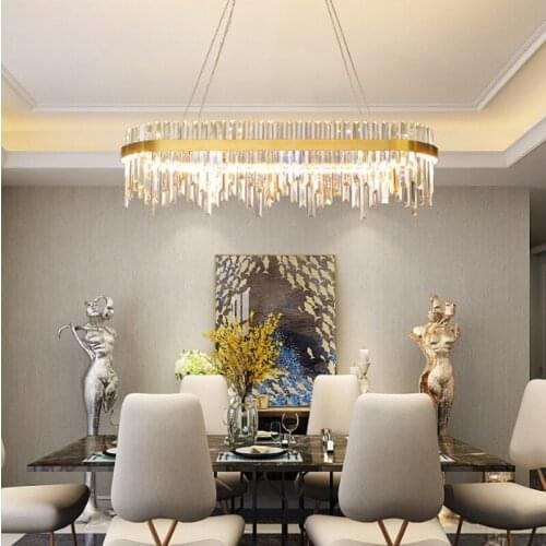 Led Luxury Crystal Pendant Lights Home Bedroom Dining Living Room Indoor Lighting Lamp Nordic Modern Hanging Light Fixture Decor