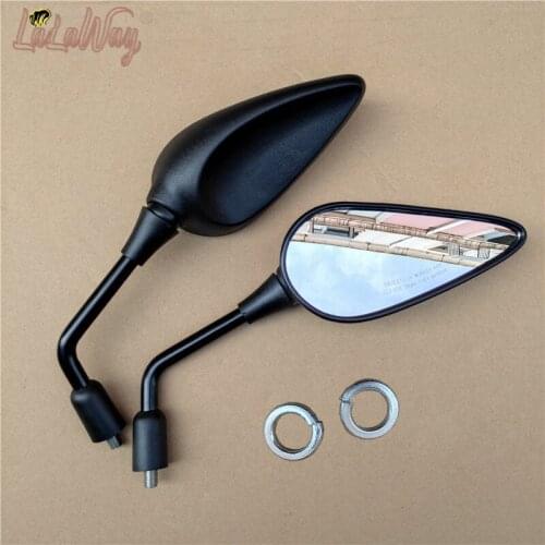 10mm Universal Motorcycle Side Mirror Rear View Convex Mirrors Back Side Convex Mirror For Benelli BJ600GS BWM Leoncino