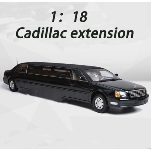 Sun Star Facto1:18 Extended Cadillac DTS Alloy Car Model Diecasts Metal Vehicles Toy Presidential Car Model Collection Kids Gift