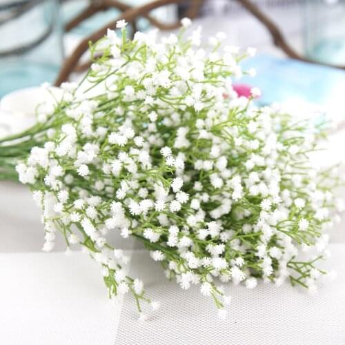 1PC Babysbreath Artificial Flower Fake flower head For Wedding DIY flower bouquet accessory Home Hotel Party Decorations