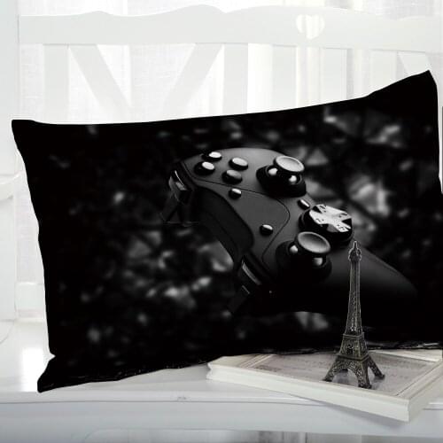 1pc Cartoon Gamepad Childrens Pillow cover Pillow case Bedding Pillowcase Pillowcovers decorative 50x70 3D for kids baby black