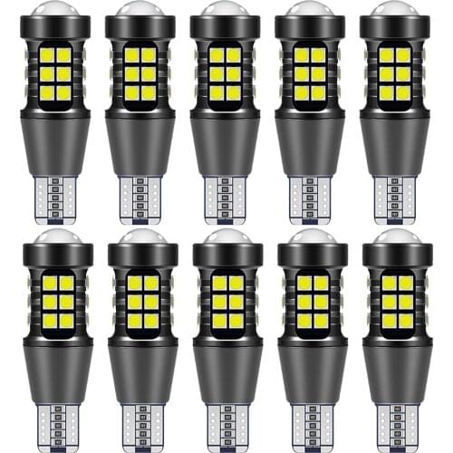 10pcs T15 W16W P21W LED CANBUS Bulb BAU15S PY21W 1156 BA15S BAY15D P21/5W Car Lights Amber Yellow Red Brake Lights Reverse Lamp
