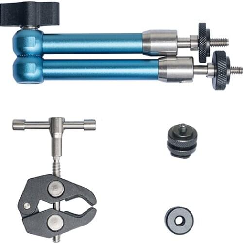 ASXMOV aluminum alloy 11 inch magic arm for monitors, photographic lights, microphones other equipment blue