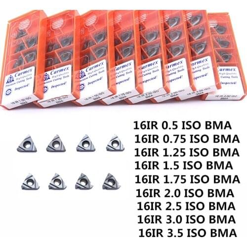 16IR 0.50ISO 0.75ISO 1.0ISO 1.25ISO 1.75 ISO2.0 ISO2.5 ISO3.0 ISO 3.5 BMA CNC thread cutting machine lathe