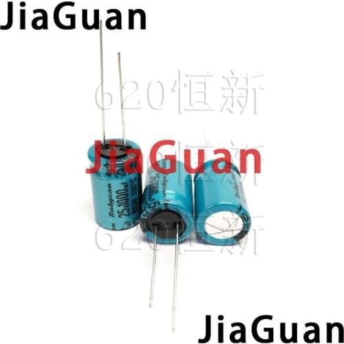 20PCS NEW RUBYCON RX30 25V1000UF 12.5X20MM Electrolytic Capacitor rx30 1000uF/25V 130 degrees 1000UF 25V