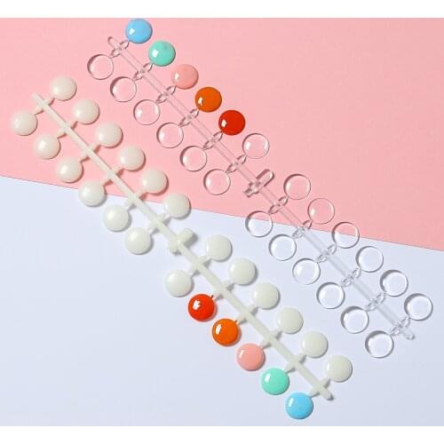 24 dots Nail color color chart Nail Tips Nail Swatches Nail Polish Nail Display Showing Shelf