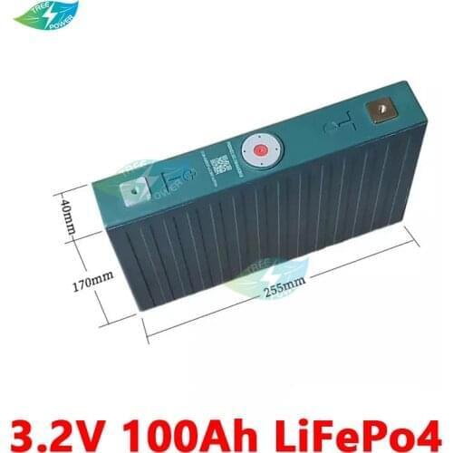 8pcs 3.2v 100ah Lifepo4 battery 12v 100AH Lithium iron phosphate cell batteries NEW 100Ah Plastic for solar RV pack to 24V 36v