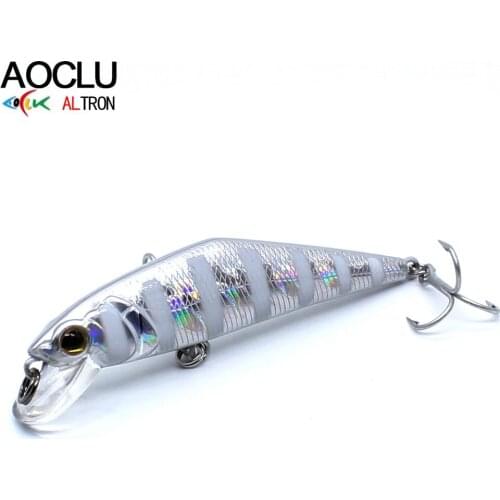AOCLU wobblers Super Quality 8 Colors 63mm 8.0g Hard Bait Minnow Shad Crankbait Fishing lure Bass Fresh Salt water tackle