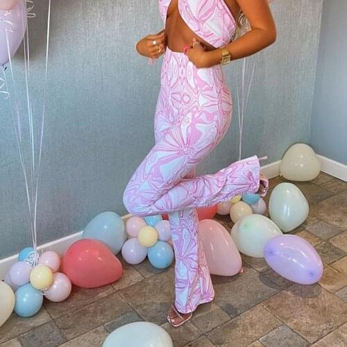 Paisley Print High Waist Y2k Pants For Women Fashion 2021Pink Ladies Casual Trousers Female Full Length Bottom Streetwear Outfit